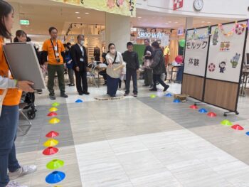済生会健康フェアでモルック体験会をお手伝いしました