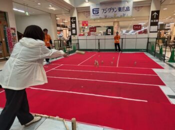 フジグラン東広島でモルック体験会のお手伝いをしました